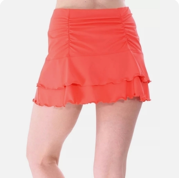 Ruffled Swim Skirt Bikini Bottom Swimsuit Swimwear NEW. - Picture 7 of 7